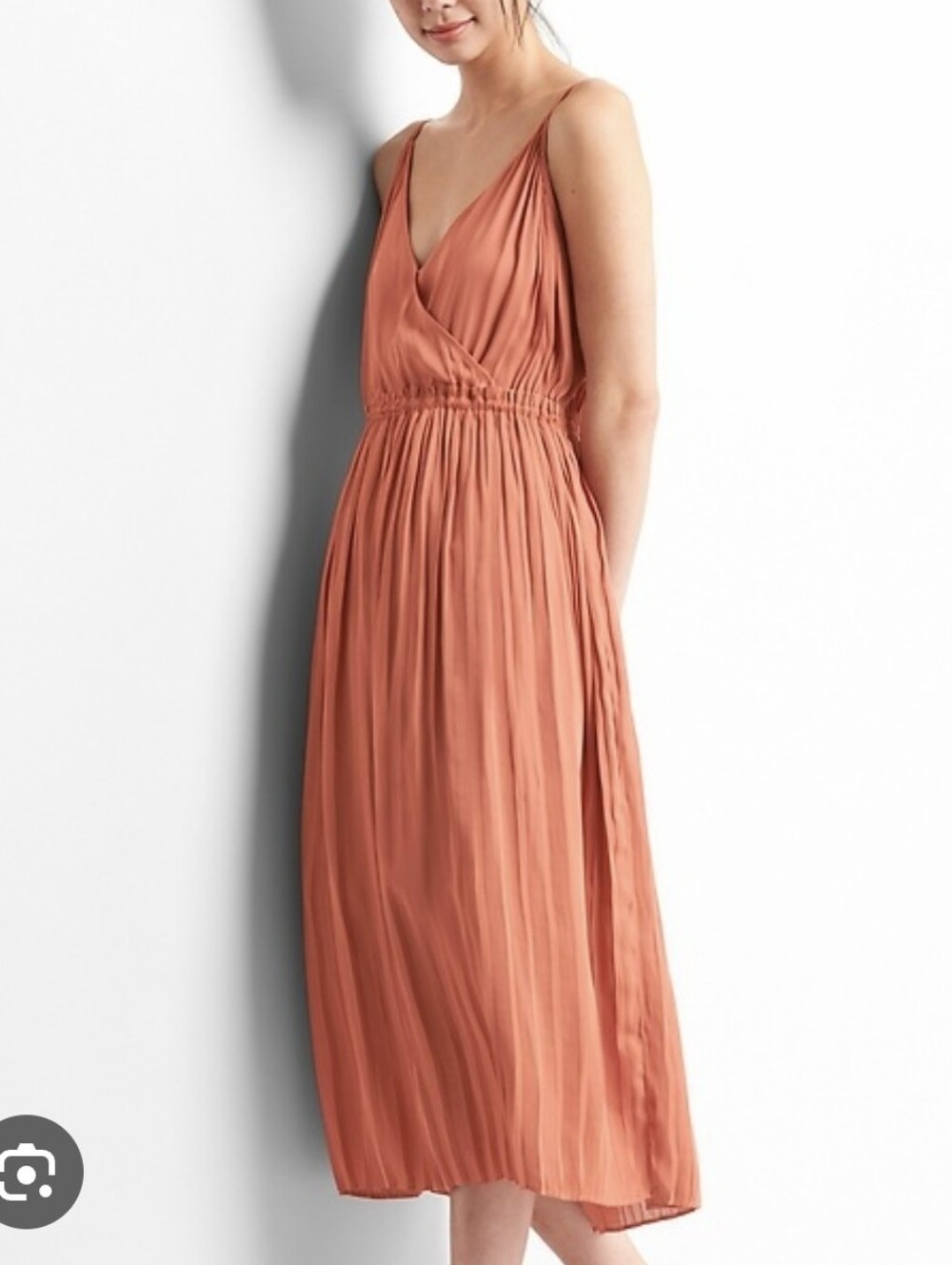 Gap Cami Pleated Midi Dress